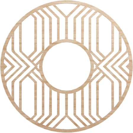 Ekena Millwork Empire Wood Fretwork Pierced Ceiling Medallion, Alder, 40"OD x 14 5/8"ID x 1/4"T CMWP40X40X0250EPAL